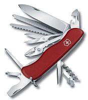 Складной нож Victorinox WORK CHAMP, функций: 21, 111мм, красный , коробка картонная [0.8564]