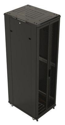 Шкаф серверный Hyperline TTB-2261-DD-RAL9004 напольный, перфорированная стальная передняя дверь, 22U, - фото 5 - id-p213240330