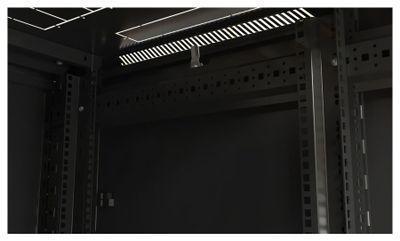 Шкаф серверный Hyperline TTB-2261-DD-RAL9004 напольный, перфорированная стальная передняя дверь, 22U, - фото 8 - id-p213240330