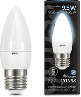 Упаковка ламп LED GAUSS E27, свеча, 9.5Вт, 10 шт. [103102210]