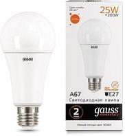 Упаковка ламп LED GAUSS E27, груша, 25Вт, 10 шт. [73215]