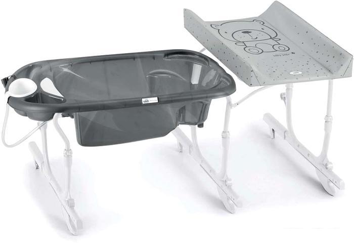 Пеленальный столик CAM Idro Baby Estraibile с ванночкой C518-C262 (тедди серый/серый) - фото 2 - id-p212982944