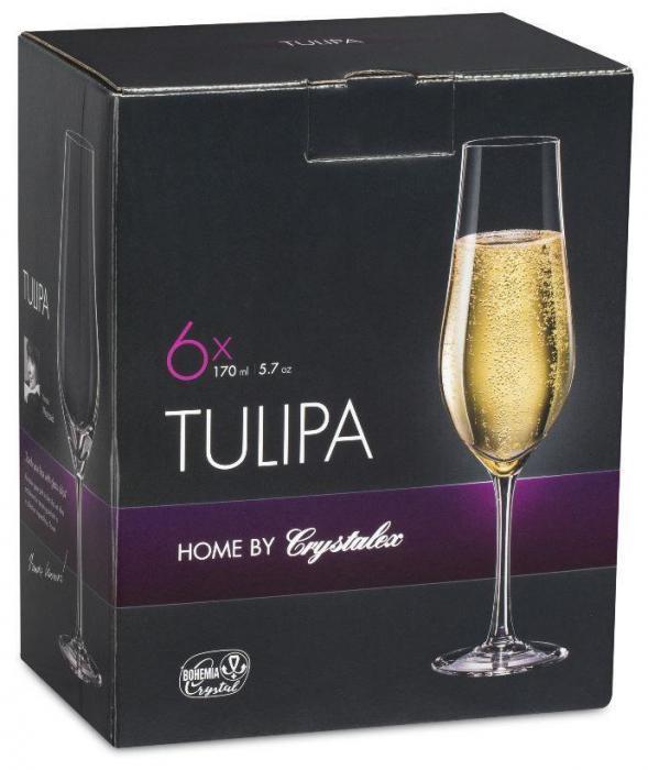 CRYSTALEX CR170104T Набор бокалов для шампанского TULIPA 6шт 170мл - фото 1 - id-p214397618