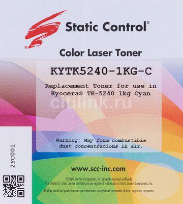 Тонер STATIC CONTROL KYTK5240-1KG-C, для Kyocera Ecosys-P5026/M5526, голубой, 1000грамм, флакон - фото 4 - id-p213132377