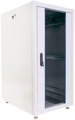 Шкаф коммутационный ЦМО ШТК-Э-24.6.8-13АА напольный, стеклянная передняя дверь, 24U, 600x1187x800 мм - фото 1 - id-p213131252