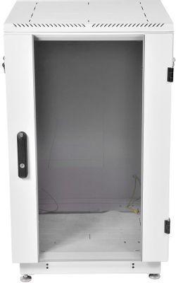 Шкаф коммутационный ЦМО ШТК-М-18.6.6-1ААА напольный, стеклянная передняя дверь, 18U, 600x960x600 мм - фото 2 - id-p213131301