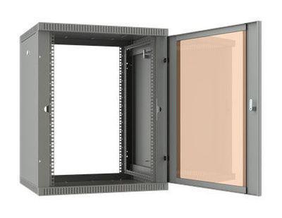Шкаф коммутационный NT 589169 настенный, стеклянная передняя дверь, 18U, 600x880x350 мм - фото 2 - id-p213131379