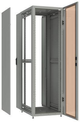Шкаф коммутационный NT 435064 напольный, стеклянная передняя дверь, 18U, 600x600 мм - фото 2 - id-p213131411