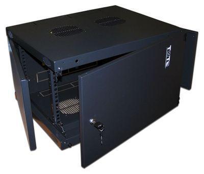 Шкаф коммутационный LanMaster TWT-CBWNM-18U-6X6-BK настенный, металлическая передняя дверь, 18U, 550x988x600 - фото 1 - id-p213131452