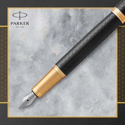 Ручка перьев. Parker IM Premium F323 (CW1931646) Black GT F ст.нерж. подар.кор. - фото 4 - id-p213134374
