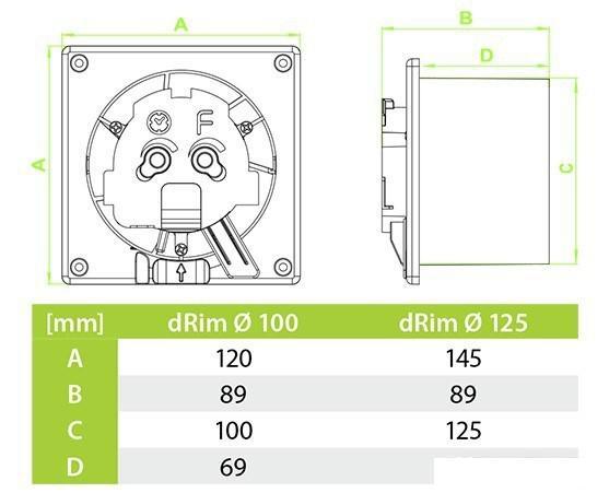 Осевой вентилятор airRoxy dRim 125RMS-C186 - фото 3 - id-p209661602