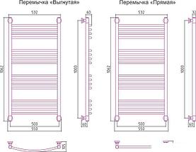 Полотенцесушитель Сунержа Богема+ 1000x500 31-0220-1050, фото 2