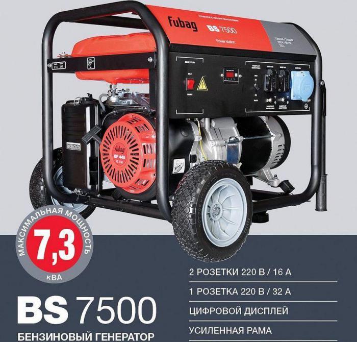 Бензиновый генератор FUBAG BS 7500, 220 В, 7.3кВт [641032] - фото 4 - id-p214625064