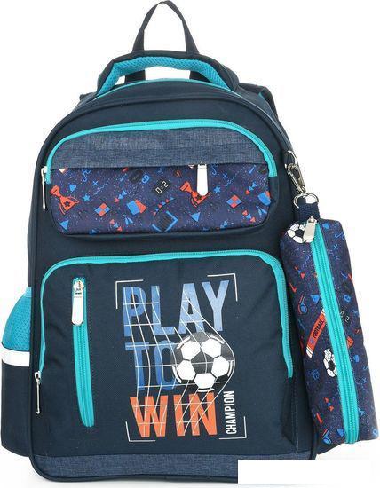 Школьный рюкзак Schoolformat Soft 3 + Play Football РЮКМ3П-ПФБ - фото 1 - id-p213722758