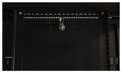 Шкаф коммутационный Hyperline TWB-0966-SR-RAL9004 настенный, стальная передняя дверь, 9U, 600x500x600 мм - фото 4 - id-p213131549