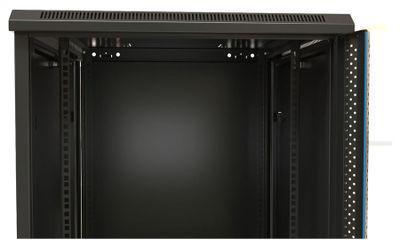 Шкаф коммутационный Hyperline TWB-0966-SR-RAL9004 настенный, стальная передняя дверь, 9U, 600x500x600 мм - фото 5 - id-p213131549