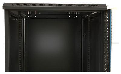 Шкаф коммутационный Hyperline TWB-0945-SR-RAL9004 настенный, стальная передняя дверь, 9U, 600x500x450 мм - фото 5 - id-p213131551