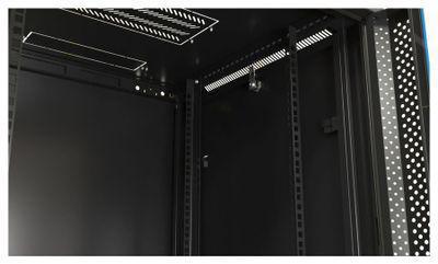 Шкаф коммутационный Hyperline TWB-0645-SR-RAL9004 настенный, стальная передняя дверь, 6U, 600x367x450 мм - фото 3 - id-p213131554