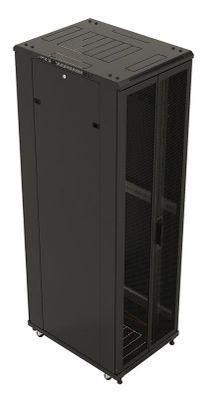 Шкаф коммутационный Hyperline TTB-4288-DD-RAL9004 напольный, перфорированная стальная передняя дверь, 42U, - фото 2 - id-p213131556