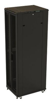 Шкаф коммутационный Hyperline TTB-4288-DD-RAL9004 напольный, перфорированная стальная передняя дверь, 42U, - фото 3 - id-p213131556