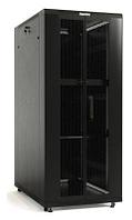 Шкаф коммутационный Hyperline TTB-3268-DD-RAL9004 напольный, перфорированная стальная передняя дверь, 32U,