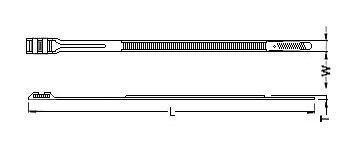 Стяжка эластомерная Hyperline 360мм х 8.6мм, полиамид, 100шт [gtn-360hdb] - фото 2 - id-p213132787