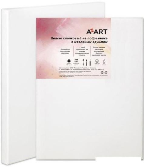 Холст для рисования Azart грунтованный на подрамнике 100x50 см (хлопок) - фото 1 - id-p213935678