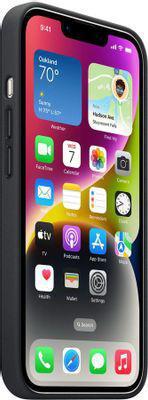 Чехол (клип-кейс) Apple Leather Case with MagSafe, для Apple iPhone 14, черный [mpp43fe/a] - фото 7 - id-p213131742
