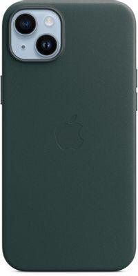 Чехол (клип-кейс) Apple Leather Case with MagSafe, для Apple iPhone 14 Plus, темно-зеленый [mppa3fe/a] - фото 1 - id-p213131749