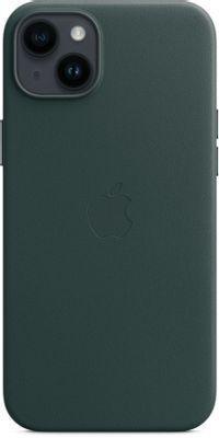 Чехол (клип-кейс) Apple Leather Case with MagSafe, для Apple iPhone 14 Plus, темно-зеленый [mppa3fe/a] - фото 2 - id-p213131749
