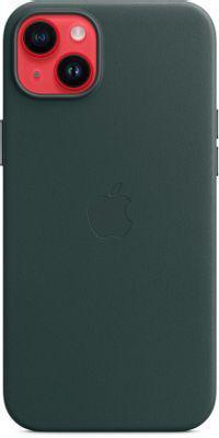 Чехол (клип-кейс) Apple Leather Case with MagSafe, для Apple iPhone 14 Plus, темно-зеленый [mppa3fe/a] - фото 4 - id-p213131749