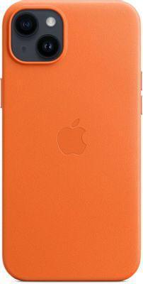 Чехол (клип-кейс) Apple Leather Case with MagSafe, для Apple iPhone 14 Plus, оранжевый [mppf3fe/a] - фото 2 - id-p213131750