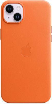 Чехол (клип-кейс) Apple Leather Case with MagSafe, для Apple iPhone 14 Plus, оранжевый [mppf3fe/a] - фото 3 - id-p213131750