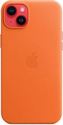 Чехол (клип-кейс) Apple Leather Case with MagSafe, для Apple iPhone 14 Plus, оранжевый [mppf3fe/a] - фото 4 - id-p213131750