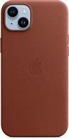 Чехол (клип-кейс) Apple Leather Case with MagSafe, для Apple iPhone 14 Plus, коричневый [mppd3fe/a]