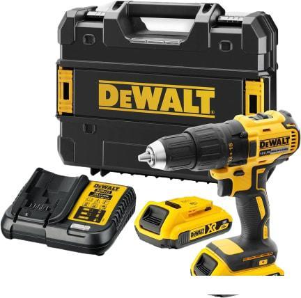 Дрель-шуруповерт DeWalt DCD777D2T-QW (с 2-мя АКБ, кейс) - фото 1 - id-p214625861