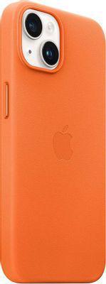 Чехол (клип-кейс) Apple Leather Case with MagSafe A2907, для Apple iPhone 14 Plus, оранжевый [mppf3zm/a] - фото 6 - id-p213131758