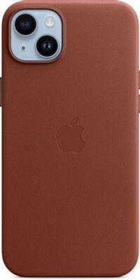 Чехол (клип-кейс) Apple Leather Case with MagSafe A2907, для Apple iPhone 14 Plus, коричневый [mppd3zm/a] - фото 1 - id-p213131759
