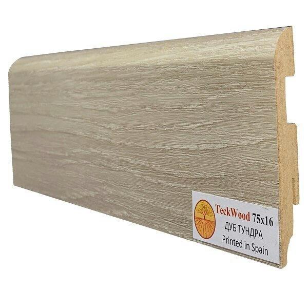 Плинтус МДФ Teckwood Дуб Тундра 75мм