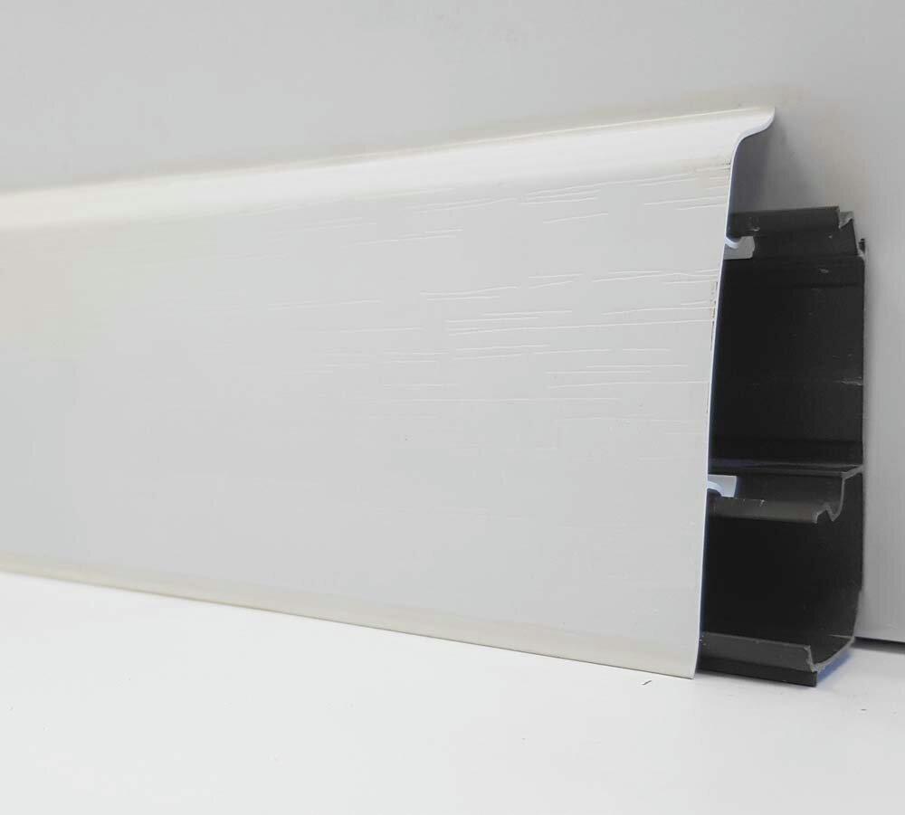 Плинтус Dekorplast LL001 Белый с тиснением