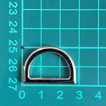 Полукольцо металлическое литое М0723 20мм никель полир.