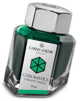 Флакон с чернилами Carandache Chromatics (8011.210) Vibrant green чернила 50мл - фото 1 - id-p213131915