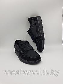 Кроссовки женскиеTravis Scott x Air Jordan 1 Low «Black Phantom