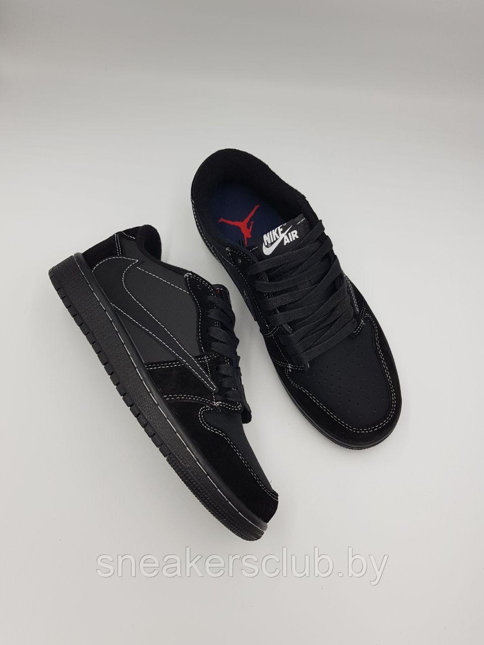 Кроссовки женскиеTravis Scott x Air Jordan 1 Low «Black Phantom - фото 3 - id-p214653674