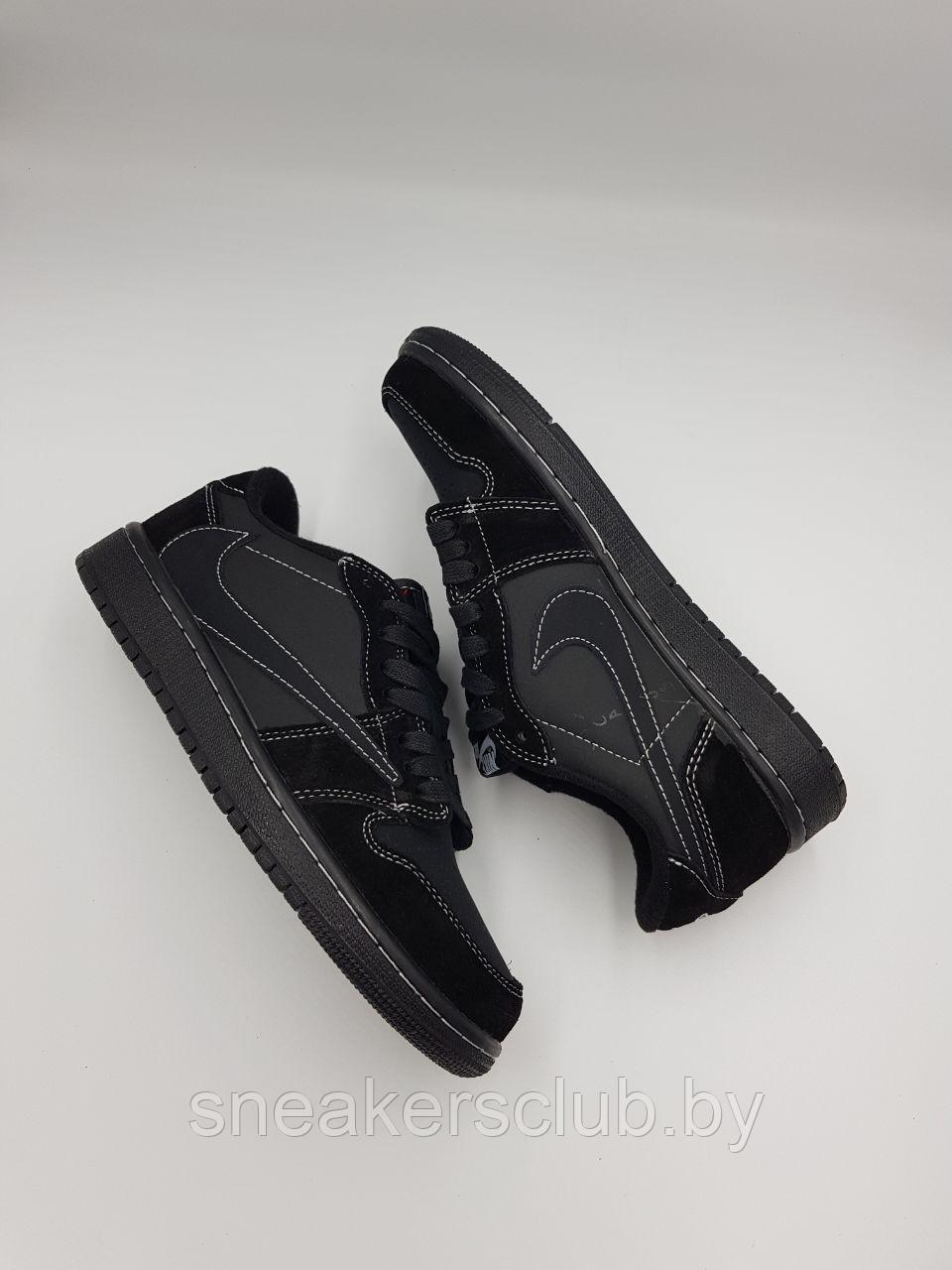 Кроссовки женскиеTravis Scott x Air Jordan 1 Low «Black Phantom - фото 4 - id-p214653674