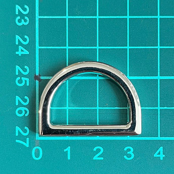 Полукольцо металлическое литое М0723 25мм никель полир.