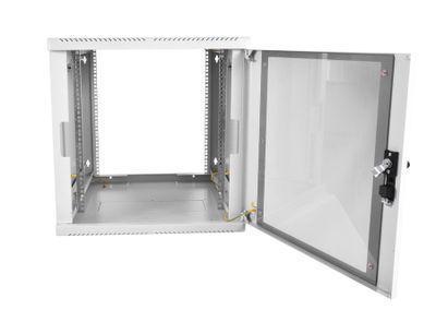 Шкаф коммутационный ЦМО ШРН-М-9.500 настенный, стеклянная передняя дверь, 9U, 600x520 мм - фото 4 - id-p213131322