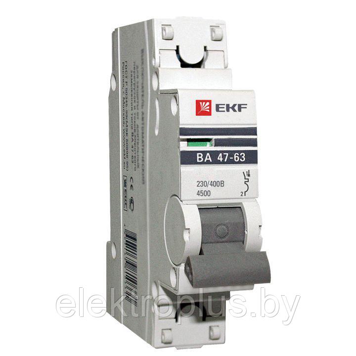 Автоматический выключатель ВА 47-63 4,5kA 1P (C) EKF PROxima 0.5 - фото 1 - id-p214654979