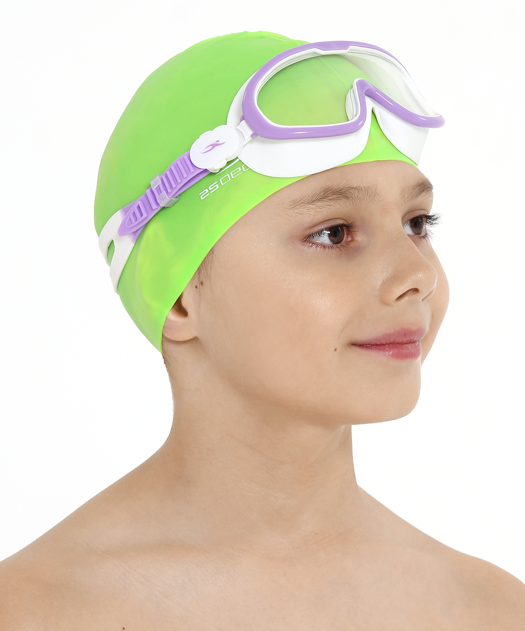 Шапочка для плавания 25DEGREES Nuance Green, силикон, детский - фото 6 - id-p214654957