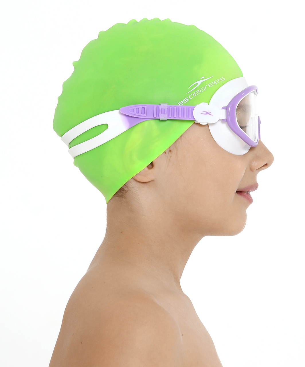 Шапочка для плавания 25DEGREES Nuance Green, силикон, детский - фото 8 - id-p214654957